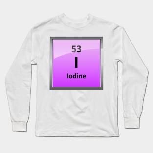 Iodine Element Symbol - Periodic Table Long Sleeve T-Shirt